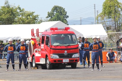 県消防大会ポンプ車操法写真１
