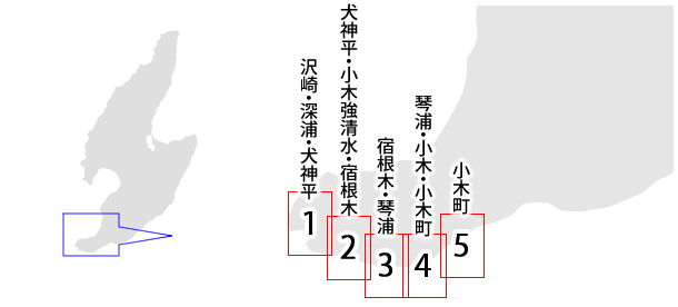 規制区域ランク図：天然記念物及び名勝佐渡小木海岸の画像