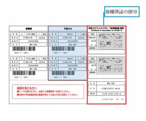 接種済証イメージ