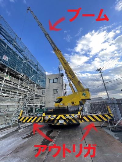 新庁舎建設工事写真（10月）：クレーン01