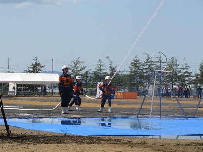 県消防大会　女性消防隊