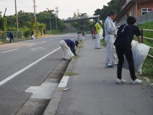 相川地区の作業の様子