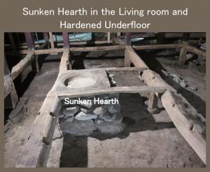 Sunken Hearth in the Living room and Hardened Underfloor 