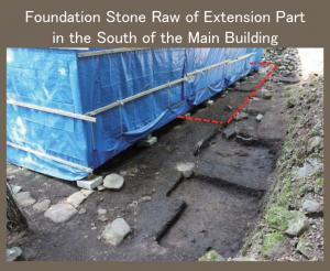  Foundation Stone Raw of Extension Part in the South of the Main Building