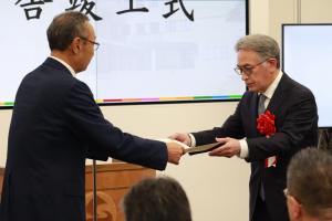 感謝状贈呈　中野建設(株)　様