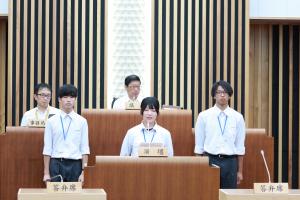 佐渡総合高校代表質問