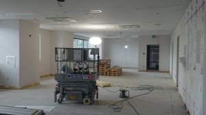 １階内部の施工写真