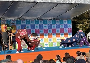 国分寺まつりで佐渡の芸能披露