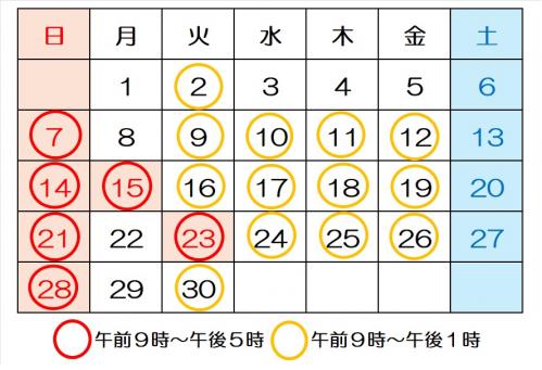 R7年9月開放日