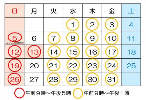 R7年10月開放日