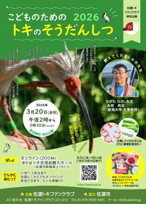 こどものためのトキの相談室2026チラシ