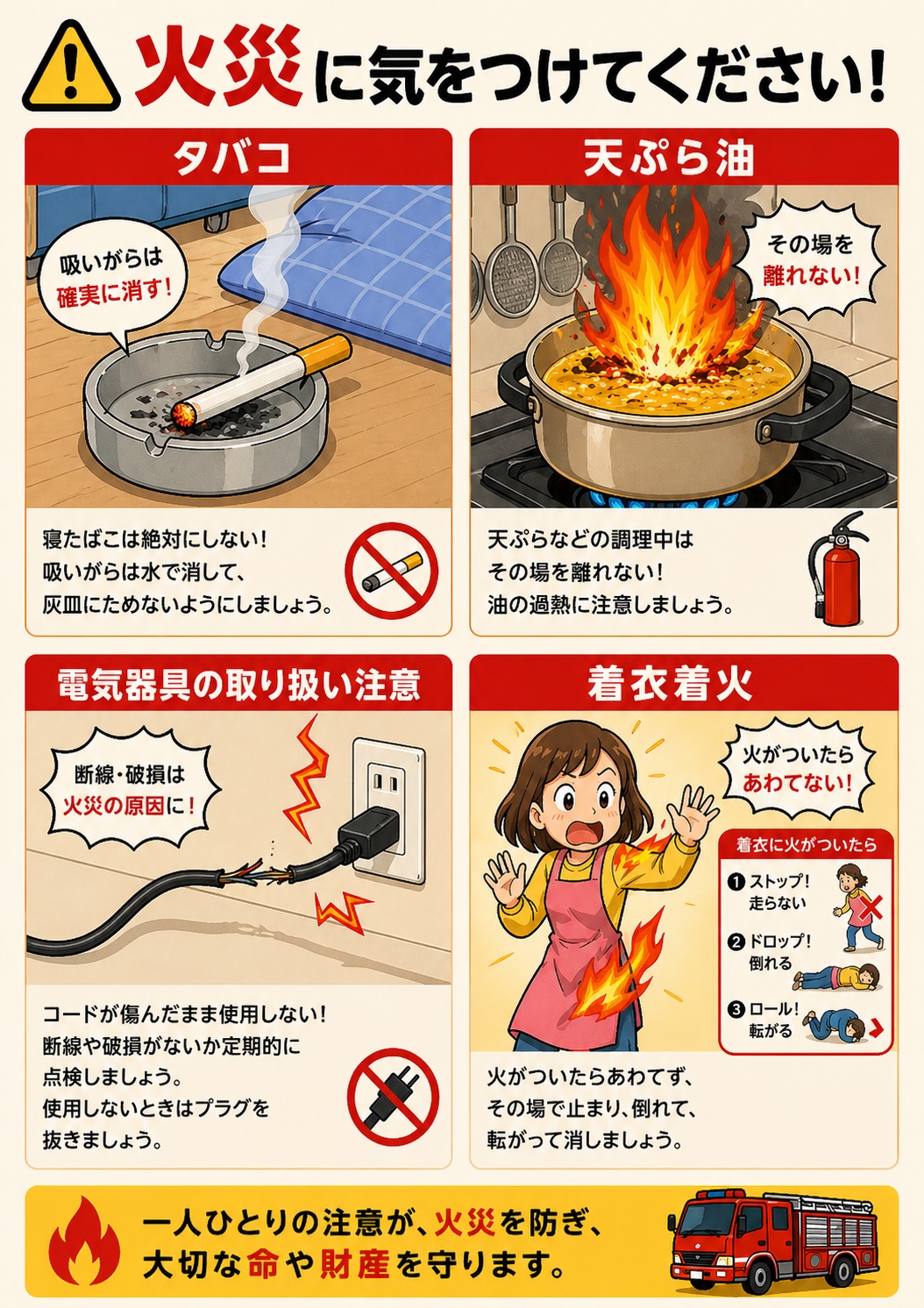 火災注意ポスター