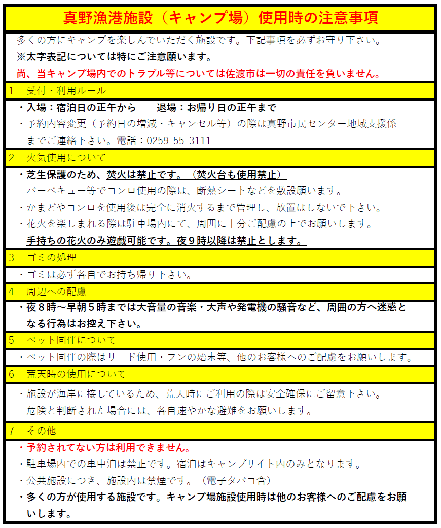 利用上の注意事項