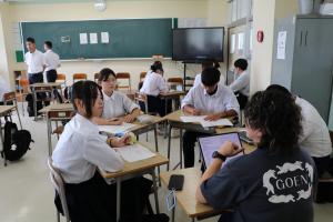 インタビューの様子