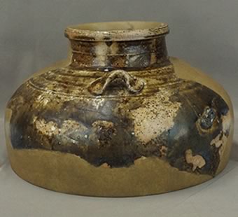 信楽焼　茶壺（保存修理前）の画像2
