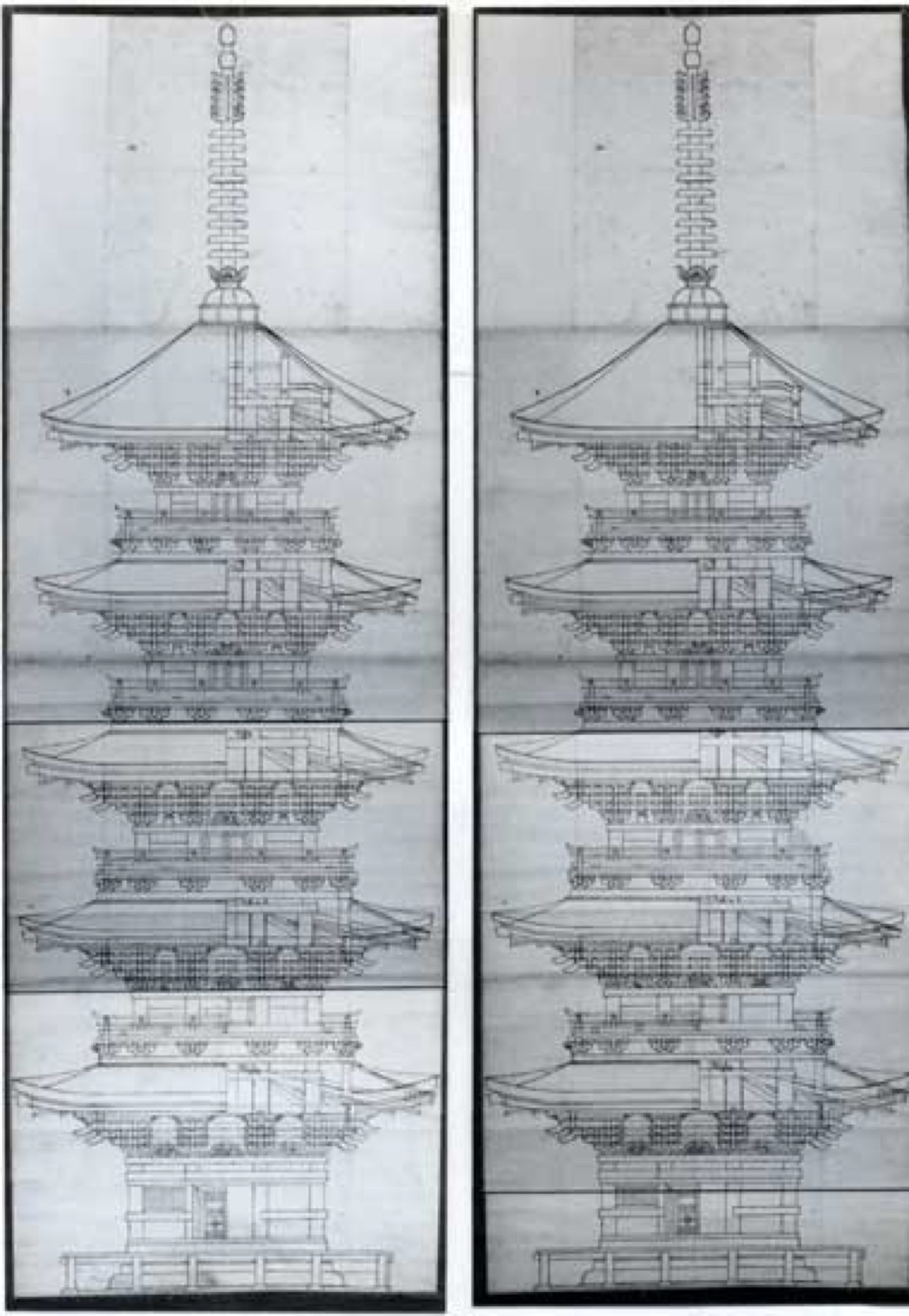 妙宣寺五重塔設計図の画像