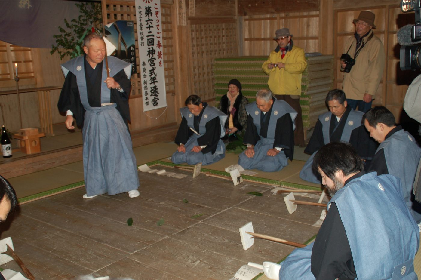 白山神社の田遊神事の画像