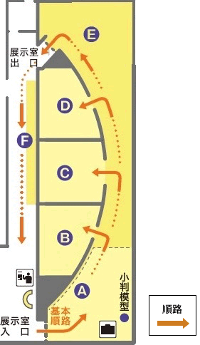 展示室エリア図